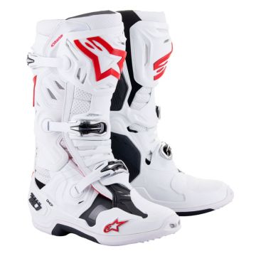 Alpinestars Tech 10 Supervented White Bright Red