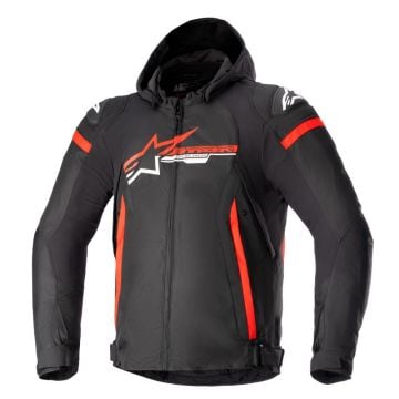 Alpinestars Zaca Waterproof Jacket Black Bright Red White  