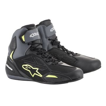 Alpinestars Faster-3 Drystar Noir Gris Jaune Fluo Chaussures