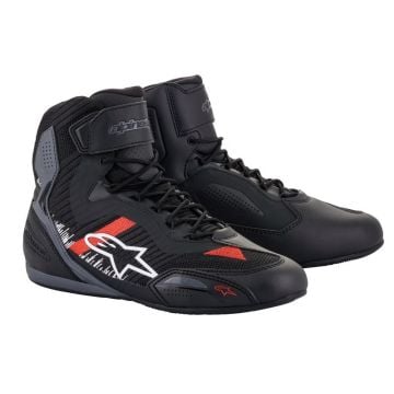 Alpinestars Faster-3 Rideknit Black Gray Bright Red