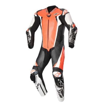 Alpinestars Racing Absolute V2 1 Pc Leather Suit Red Fluo White Black