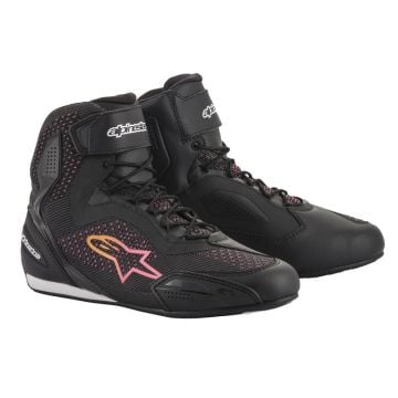 Alpinestars Stella Faster-3 Rideknit Noir Jaune Rose Chaussures