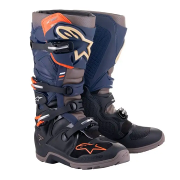 Alpinestars Tech 7 Enduro Drystar Boots Black Night Navy Warm Gray