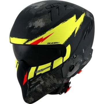 Suomy Armor Hi Volt Black Yellow Jet Helmet