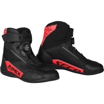 SECA Apex Pro Black Red Motorcycle Shoes