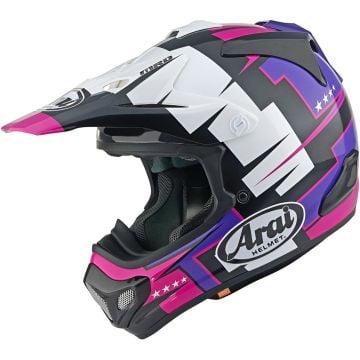 Arai MX-V EVO Battle Purple Motocross Helmet