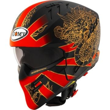 Suomy Armor Dragon Matt Red Jet Helmet