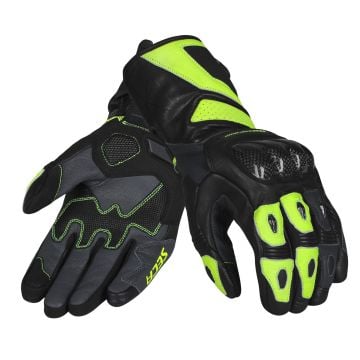 SECA Atom Guantes Negro Amarillo