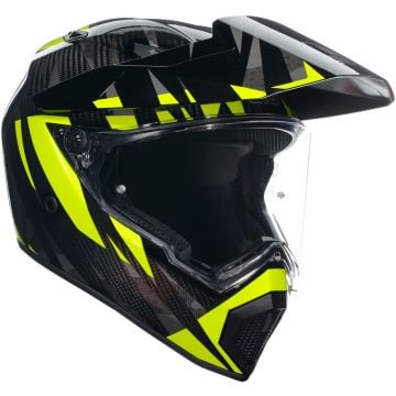 AGV AX9 E2206 Mplk Steppa Carbon Gris Jaune Fluo