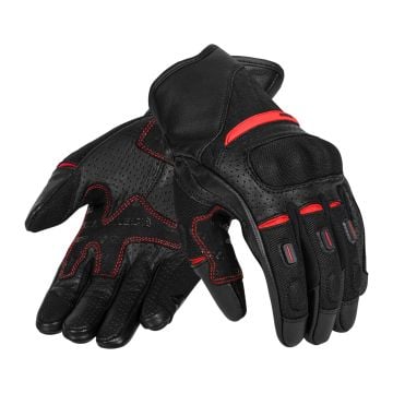 SECA Axis Mesh II Guantes Negro Rojo