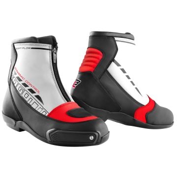 Bogotto Lap White Black Red Motorcycle Shoes