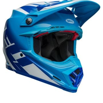 Bell Moto-9S Flex Rail Bleu Casque Cross