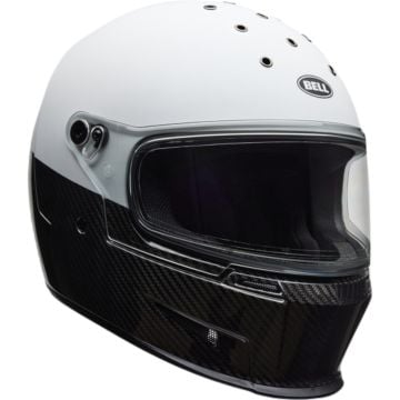 Bell Eliminator Diverge Carbon Black White Full Face Helmet