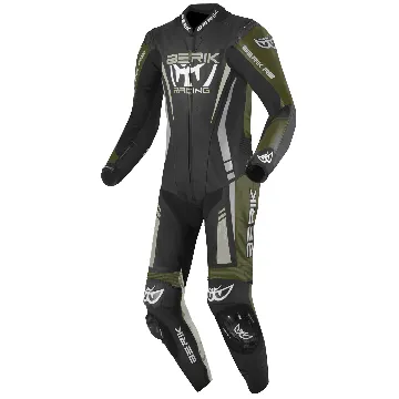 Berik Absolute GP Schwarz Fluo Gelb Grün 1-Teiler Motorrad Lederkombi