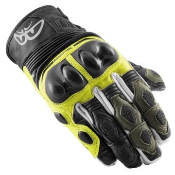 Berik Nador Black Neon Yellow Green Motorcycle Gloves
