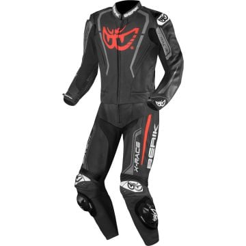 Berik Zakura Evo Perforated Black Red Two Piece Motorcycle Suit