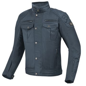 Bogotto Barton Waterproof Motorcycle Waxed Jacket Blue 