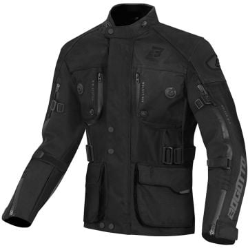 Bogotto Explorer-Z Waterproof Black Leather / Textile Motorcycle Jacket