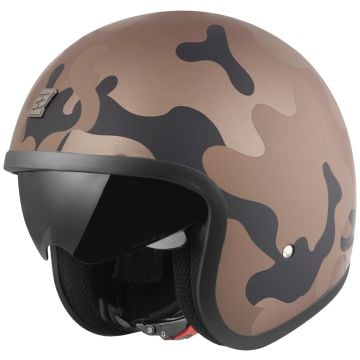 Bogotto V537 Camo Brown Jet Helmet