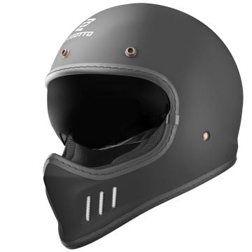 Bogotto FF980 Black Matt Cafe Racer Cross Helmet