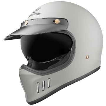 Bogotto FF980 Caferacer Grey Cross Helmet