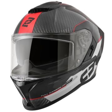 Bogotto Phantom Combo Carbon Black White Red Full Face Helmet