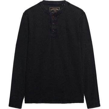 Superdry & Co Waffle Henley Long Sleeve Shirt