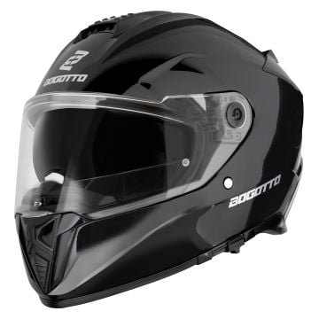 Bogotto FF122 SVK Solid Black Full Face Helmet