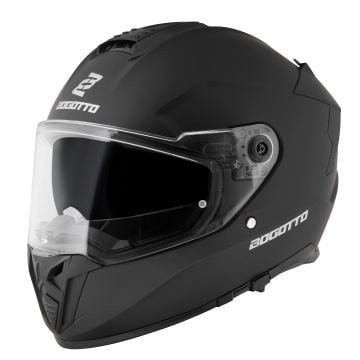 Bogotto FF122 SVK Solid Matt Black Full Face Helmet