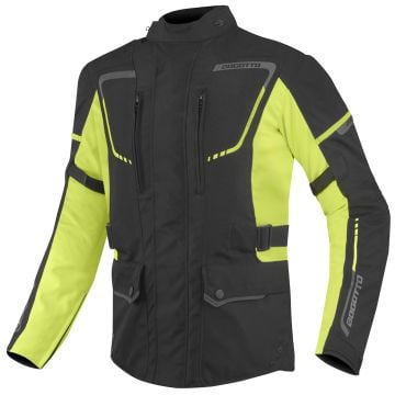 Bogotto Azury 2in1 Waterproof Black Neon Yellow Textile Motorcycle Jacket