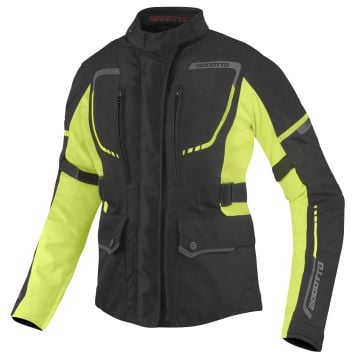 Bogotto Azury 2in1 Waterproof Ladies Black Neon Yellow Textile Motorcycle Jacket