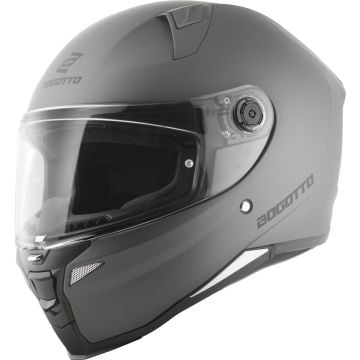 Bogotto FF110B Solid Silver Full Face Helmet