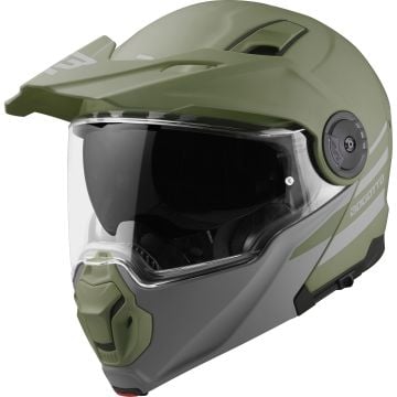 Bogotto FG-102 Duo Green Fiberglass Flip Up Helmet