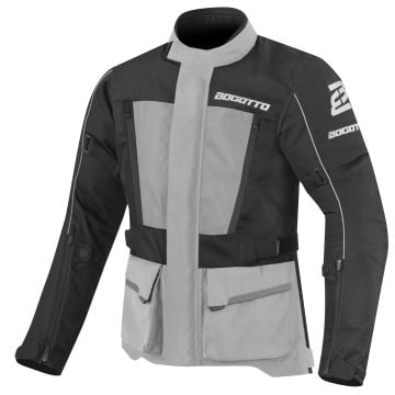 Bogotto Tampar Tour Waterproof Black Grey Textile Motorcycle Jacket