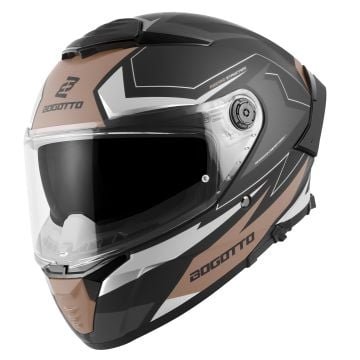 Bogotto FF118 Vilial Matt Black Brown Full Face Helmet