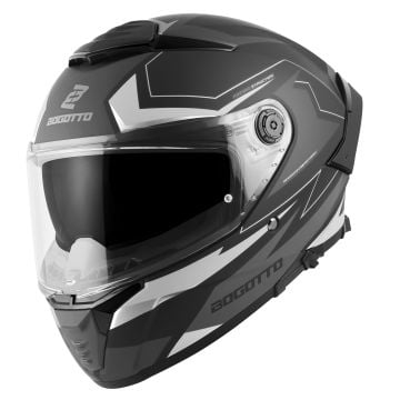 Bogotto FF118 Vilial Matt Black Grey Full Face Helmet