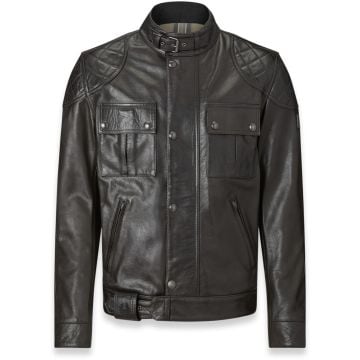 Belstaff Brooklands Black Leather Jacket