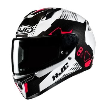 HJC C10 Aspa Black White Red Full Face Helmet