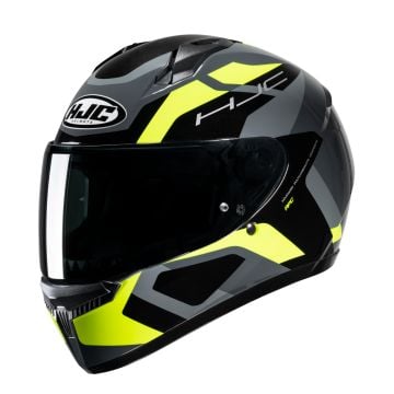 HJC C10 Tins Black Grey Yellow Full Face Helmet