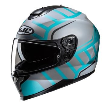 HJC C70N Holt Grey Blue Full Face Helmet