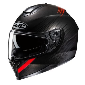 HJC C70N Sway Grey Red Full Face Helmet