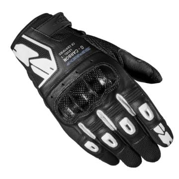 Spidi G-Carbon Schwarz Weiß Handschuhe