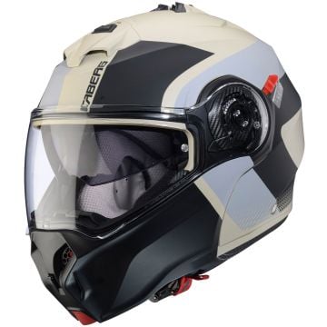 Caberg Duke Evo Indy Matt Black Beige Flip Up Helmet