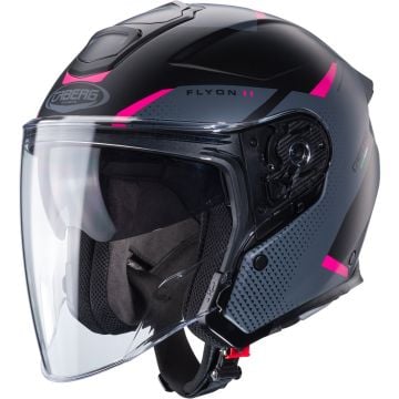 Caberg Flyon II Boss Matt Black Pink Jet Helmet