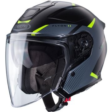 Caberg Flyon II Boss Matt Black Yellow Jet Helmet