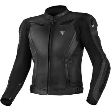 SHIMA Chase Black Leather Motorcycle Jacket