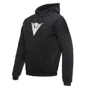Dainese Daemon-X Safety Hoodie Full Zip Black Black White