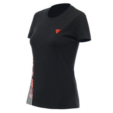 Dainese Dainese T-Shirt Logo Lady Black Fluo Red