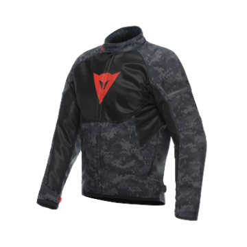 Dainese Ignite Air Tex Jacket Camo Gray Black Fluo Red  