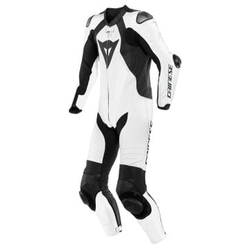 Dainese Laguna Seca 5 Perforated Blanc Noir Combinaison 1 pièce